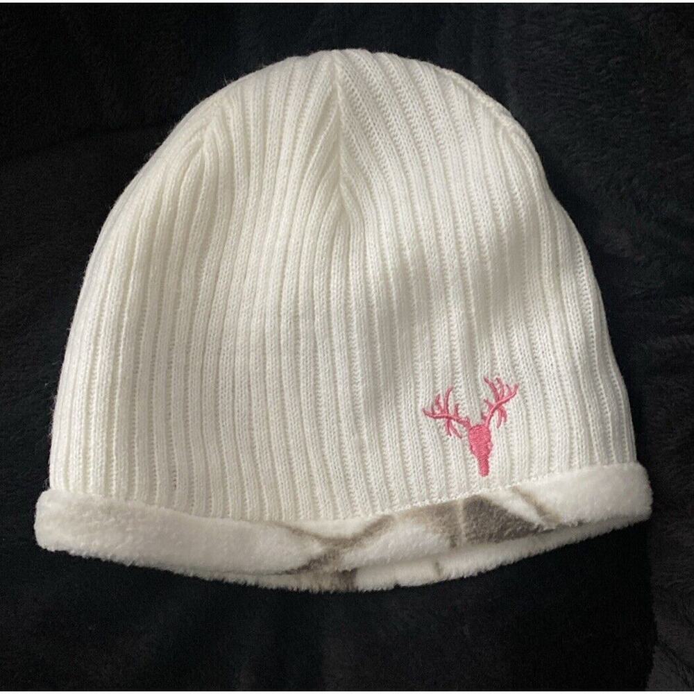 Hot Shot Realtree Ladies Camo Fleece Lined Stretch One Size Beanie Hat